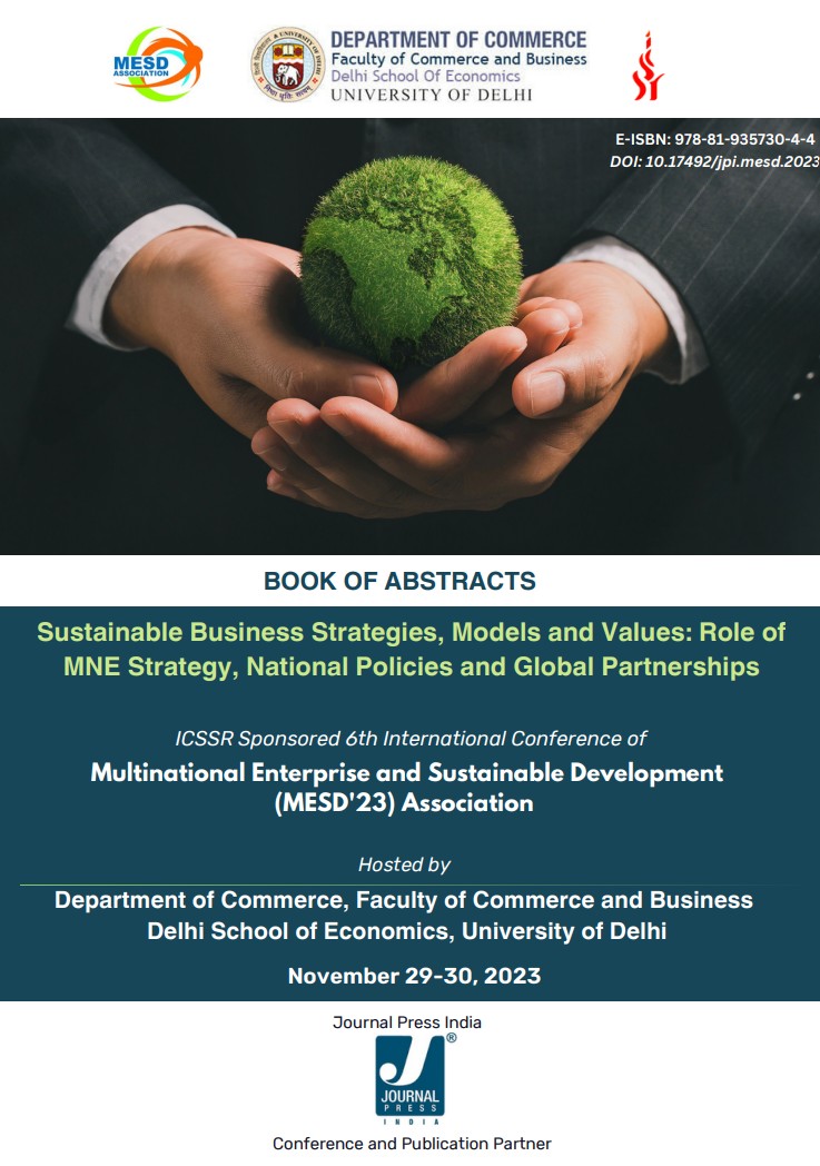 MESD'23 official conference proceedings cover