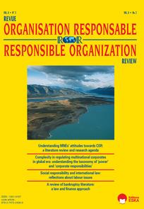 Revue de l'Organisation Responsable special issue cover
